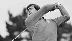Spanish golfer Seve Ballesteros (1957 - 2011) in action, UK, 12th September 1980. (Photo by Mike Lawn/Evening Standard/Hulton Archive/Getty Images)