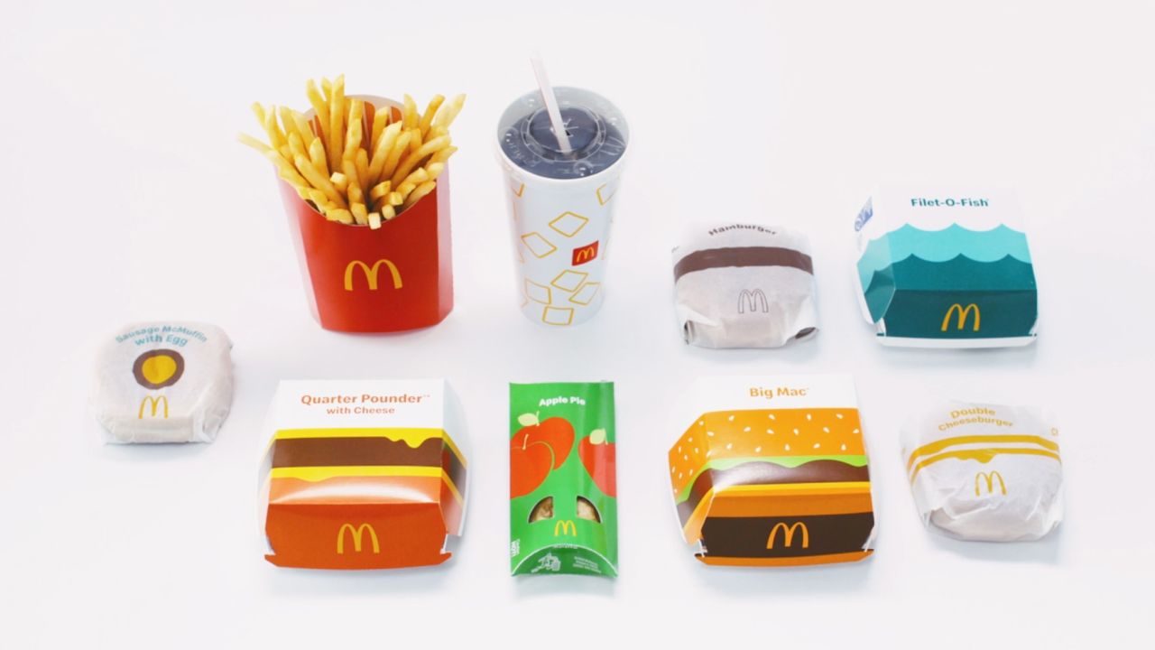 McDonald's will start rolling out new packaging over the next few years. 