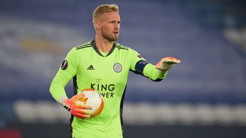 Leicester City goalkeeper Kasper Schmeichel, who played in the Premier League against Wolves on Sunday, is set to miss out for Denmark.