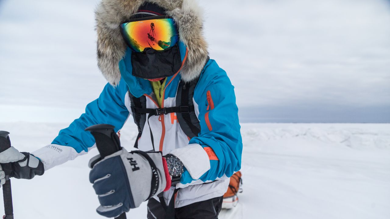 Adventurer Eric Larsen knows how to bundle up to stay warm in cold places.