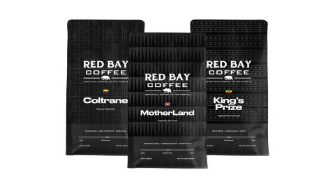 Ensemble de 3 cadeaux Red Bay Motherland en grains de café entiers