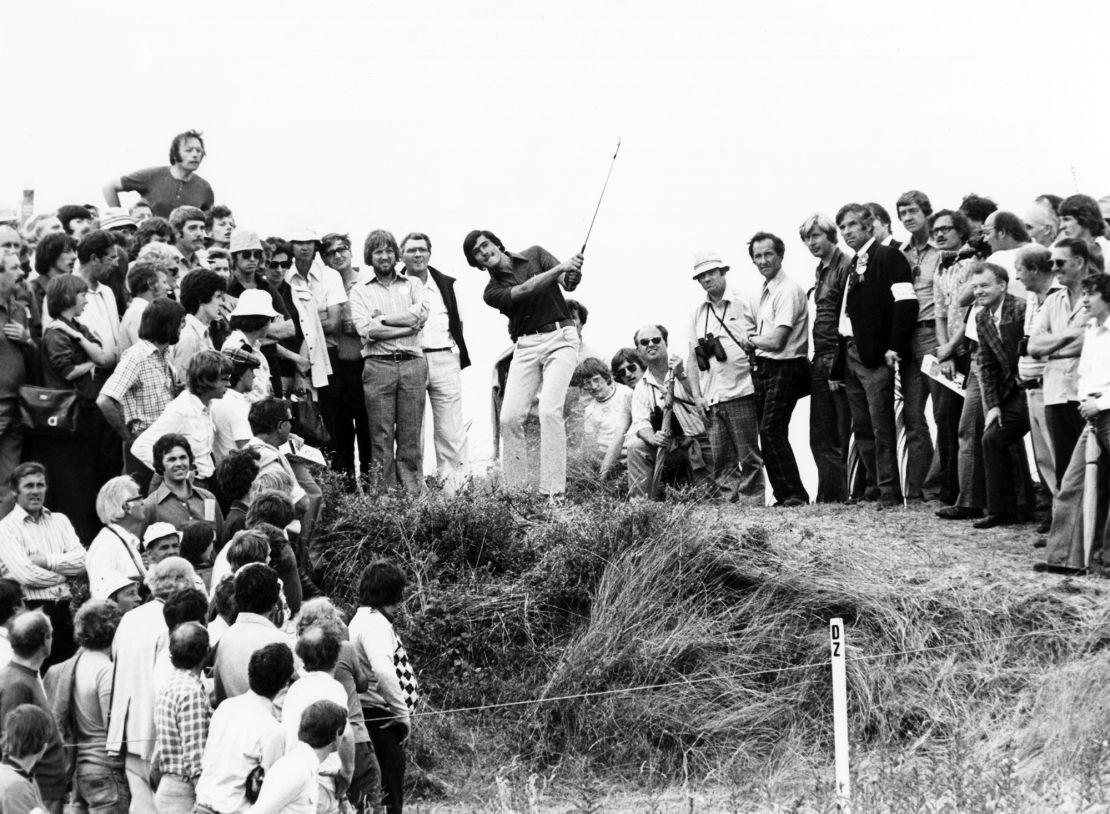 Ballesteros during the 1976 Open Championship.