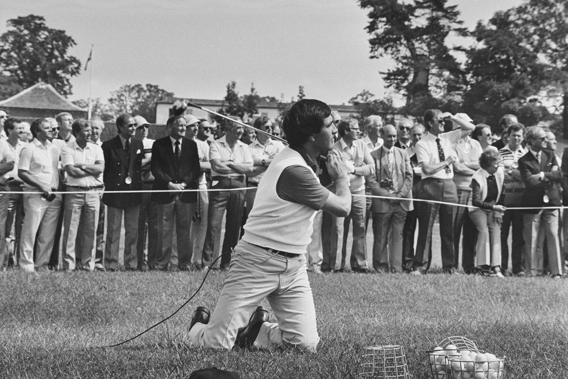 Ballesteros in action in 1984.
