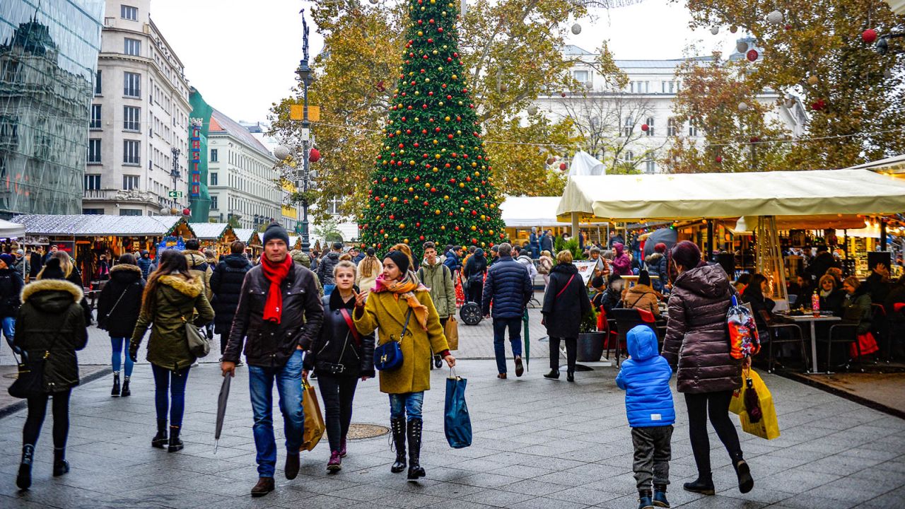 The Vörösmarty Square Christmas market is relatively new, dating back to 1998.