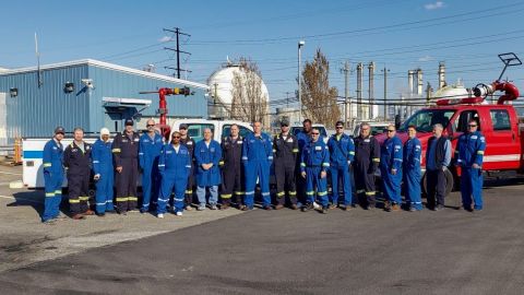 Some of the workers at the Braskem America plant near Philadelphia.