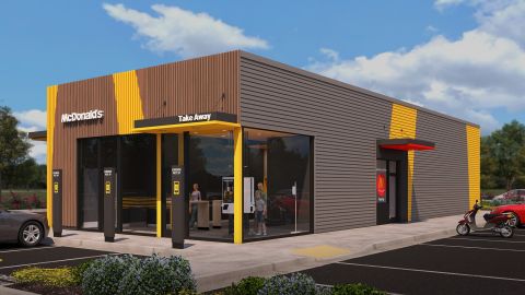 McDonald's is testing restaurant designs with little or no seating.