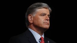 Sean Hannity, host at Fox News, broadcasts from the Republican National Convention at Fort McHenry National Monument and Historic Shrine in Baltimore, Maryland, U.S., on Wednesday, Aug. 26, 2020. Vice President Pence will make the case for a second term for himself and President Trump today capping a night at the Republican National Convention designed to emphasize the military, law enforcement and public displays of patriotism. Photographer: Al Drago/Bloomberg via Getty Images