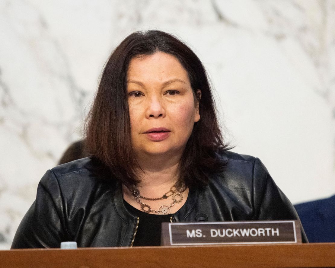 Sen. Tammy Duckworth speaks at a Senate Committee on Commerce, Science, and Transportation hearing on stakeholder perspectives on trucking in America.