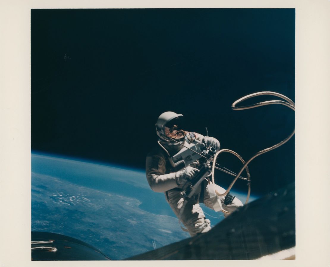 First US Spacewalk, Ed White's EVA over Texas, June 3-7, 1965.