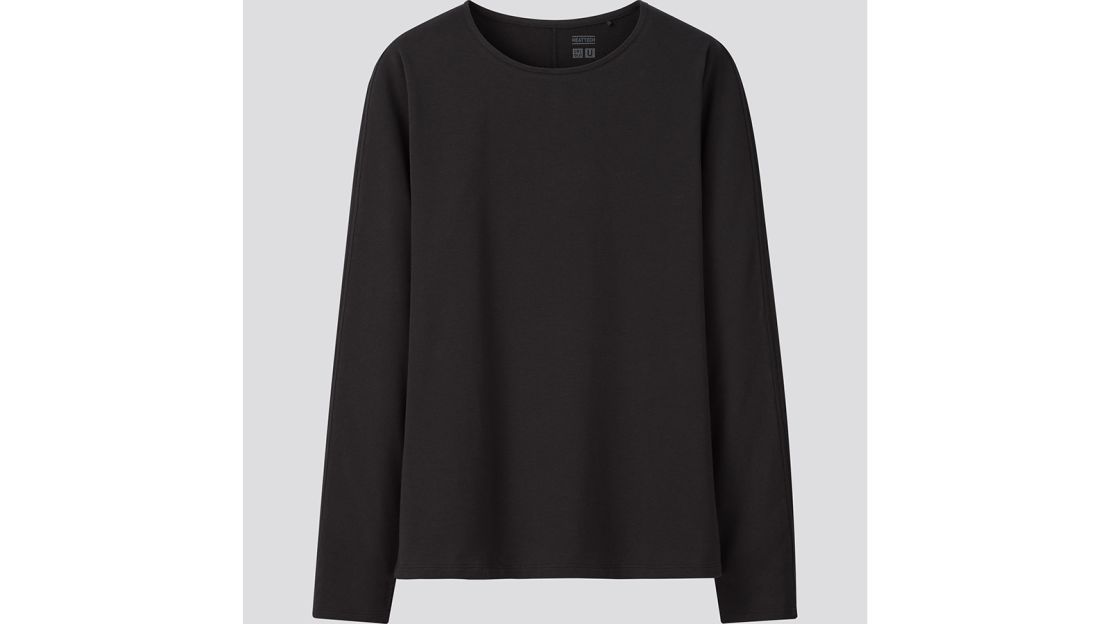 Uniqlo Women's Women Heattech Extra Warm Crew Neck T-Shirt