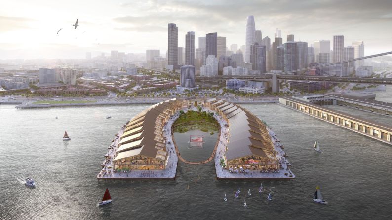 With global sea levels on the rise, architects are having to adapt to a new climate reality. Here are some of their most innovative flood-resilient projects.<br /><br /><strong>San Francisco, US </strong>--<strong> </strong>The Embarcadero district is one of San Francisco's most beloved areas, but it is also one of <a href="index.php?page=&url=https%3A%2F%2Fedition.cnn.com%2Ftravel%2Farticle%2Famericas-11-most-endangered-historic-places-2016%2Findex.html" target="_blank">America's most endangered historic places</a>, vulnerable to earthquakes and sea-level rise. In September, London-based Heatherwick Studio released its vision, "The Cove," a design that would futureproof the area from flooding while providing a new social hub and ecological park for the community. The development would utilize the abandoned piers, including Piers 30-32 which were left untouched after the Loma Prieta earthquake in 1989.