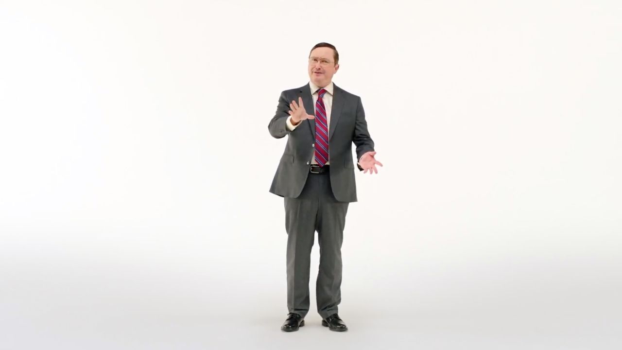 John Hodgman making an appearance at the end of Apple's online event on November 10, 2020.