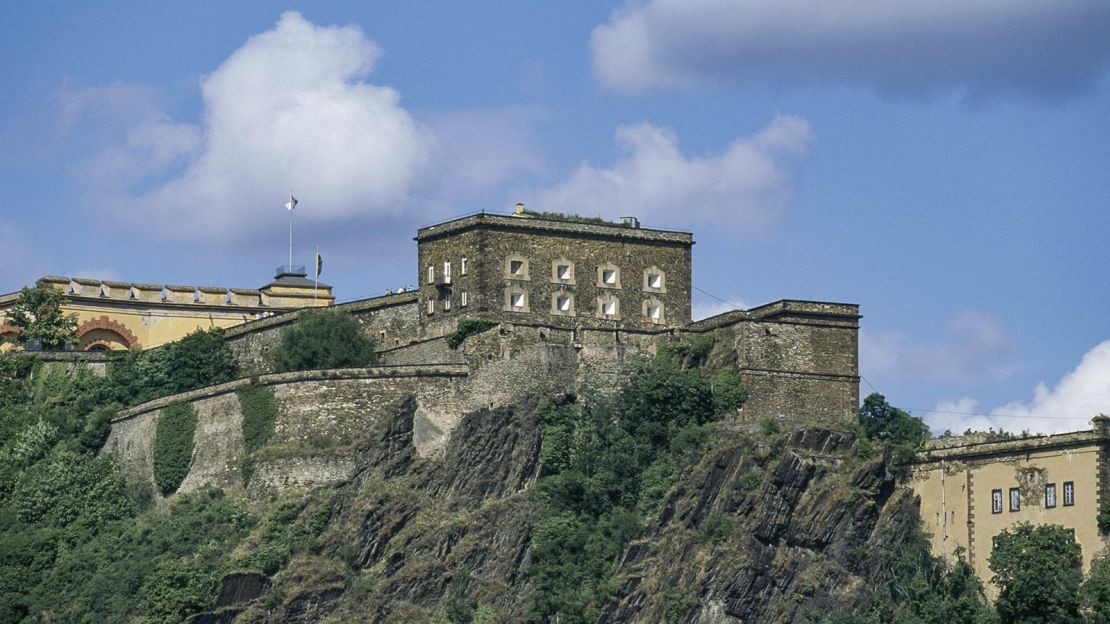 The Ehrenbreitstein fortress overlooks the birthplace of Beethoven's mother.