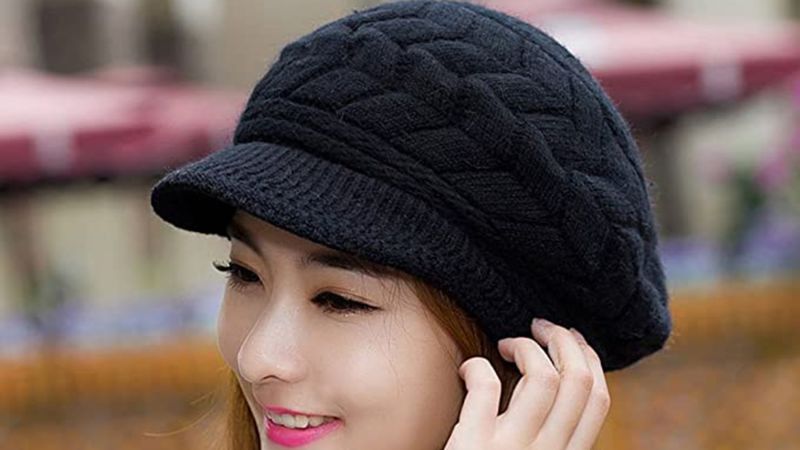 New Fashion Ski Cap. Woman Ladies Girl Warm Knitting Hat 