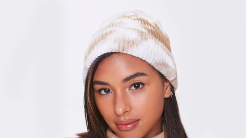Forever 21 Ribbed Tie-Dye Beanie