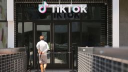 CULVER CITY, CALIFORNIA - AUGUST 27: The TikTok logo is displayed in front of a TikTok office on August 27, 2020 in Culver City, California. The Chinese-owned company is reportedly set to announce the sale of U.S. operations of its popular social media app in the coming weeks following threats of a shutdown by the Trump administration. (Photo by Mario Tama/Getty Images)