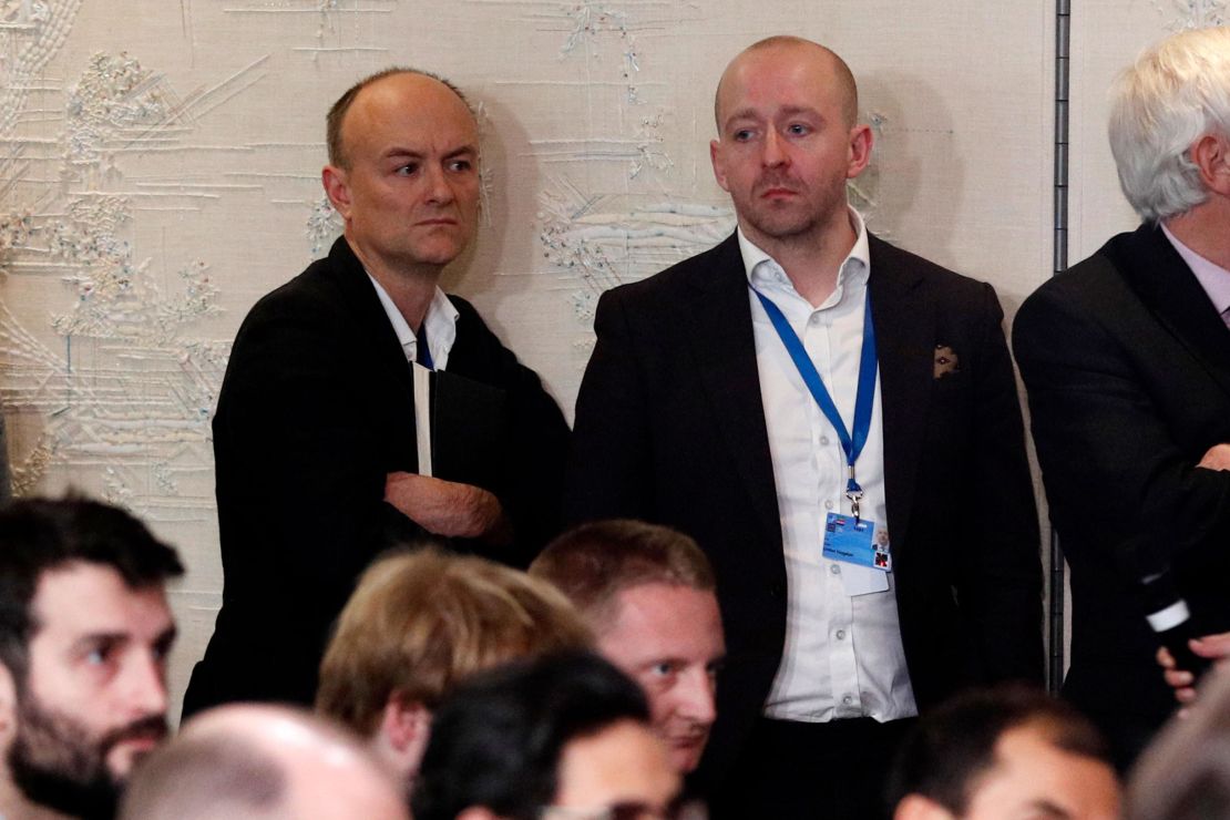 Dominic Cummings with Lee Cain, Boris Johnson's former director of communications. The internal row that led to Cummings' resignation allegedly started when Cain's promotion was blocked. 