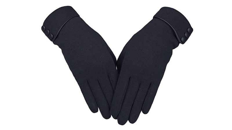WINTER WARMING COMFORTABLE LEATHER GLOVES THERMAL LINED SOFT BLACK DRESS FANCY 