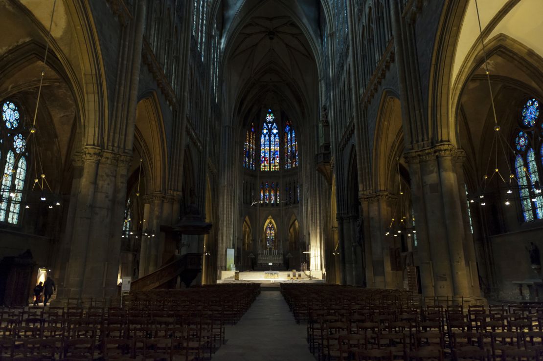The interior of Metz Cathedral pictured in 2012.