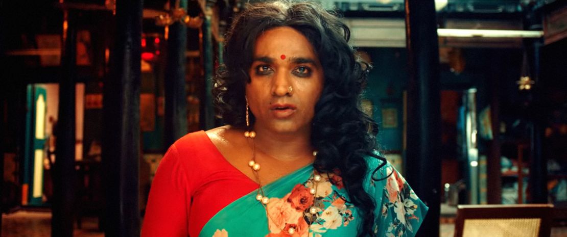 Vijay Sethupathi in 2019 Tamil movie, "Super Deluxe," which depicts hardships faced by a hijra character who is ultimately accepted for who she is.