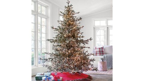 Grandin Road Aspen Pine Flocked Tree