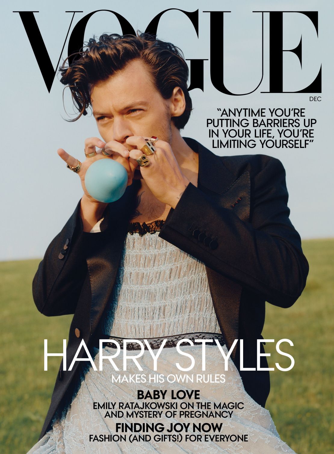 Harry Styles is US Vogue's December cover star.