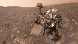 NASA's Curiosity Mars rover took this selfie at a location nicknamed "Mary Anning" after a 19th century English paleontologist. Curiosity snagged three samples of drilled rock at this site on its way out of the Glen Torridon region, which scientists believe was a site where ancient conditions would have been favorable to supporting life, if it ever was present.