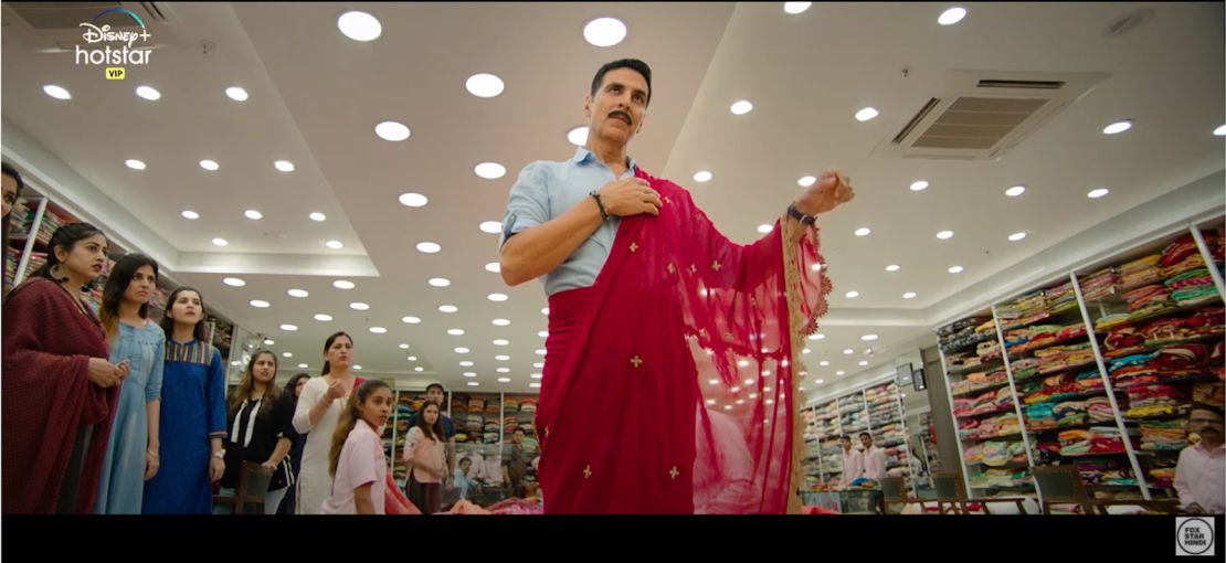 The comedy-horror "Laxmii" sees actor Akshay Kumar play a character possessed by a transgender ghost.