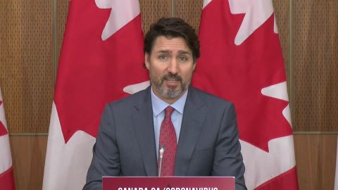 Canadian Prime Minister Justin Trudeau urged Canadians to reduce their gatherings.