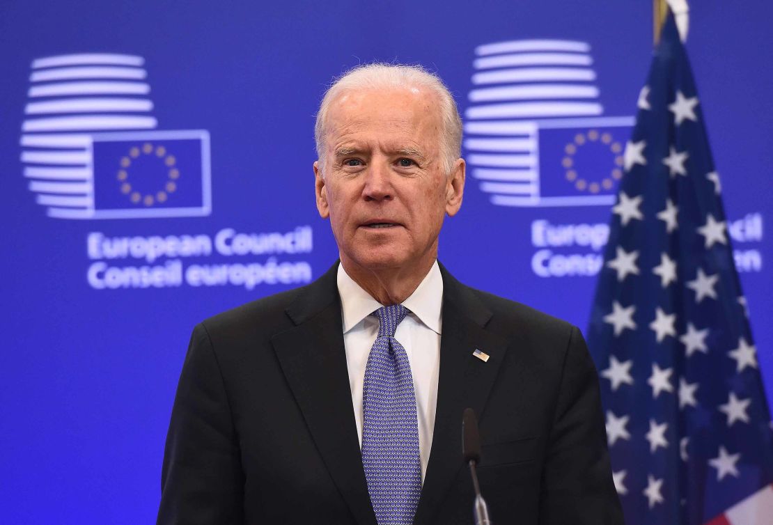 Joe Biden at the EU Headquarters in Brussels