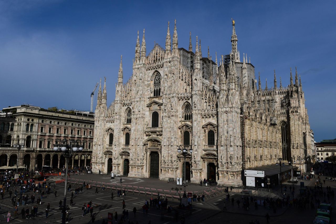 Milan, Italy -- The Milan Cathedral (Duomo di Milano) is one of the largest churches in Europe and took nearly six centuries to complete. 