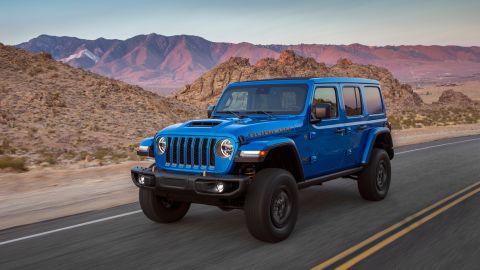 The Jeep Wrangler Rubicon 392 is an inch higher than a standard Jeep Wrangler Rubicon and two inches higher than the base model.