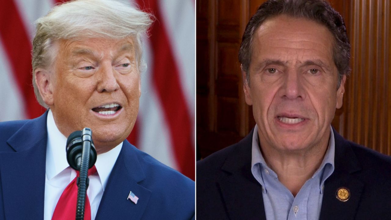 Donald Trump Andrew Cuomo split for video