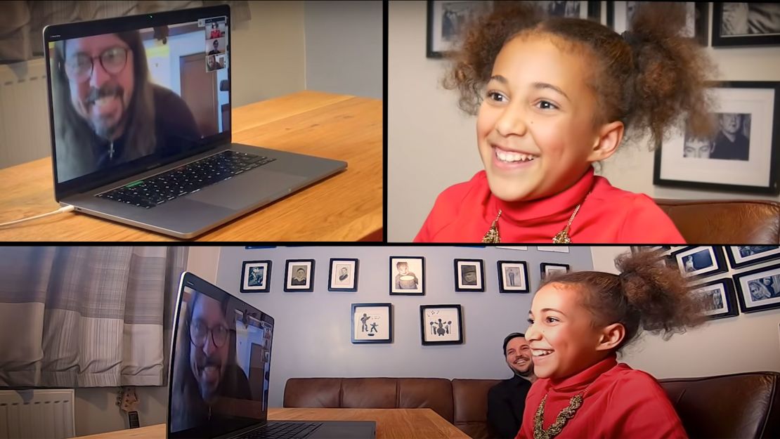 Nandi Bushell has a Zoom call with Dave Grohl from the Foo Fighters
