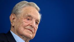 Hungarian-born US investor and philanthropist George Soros delivers a speech on the sideline of the World Economic Forum (WEF) annual meeting, on January 23, 2020 in Davos, eastern Switzerland. (Photo by Fabrice Coffrini/AFP/Getty Images)