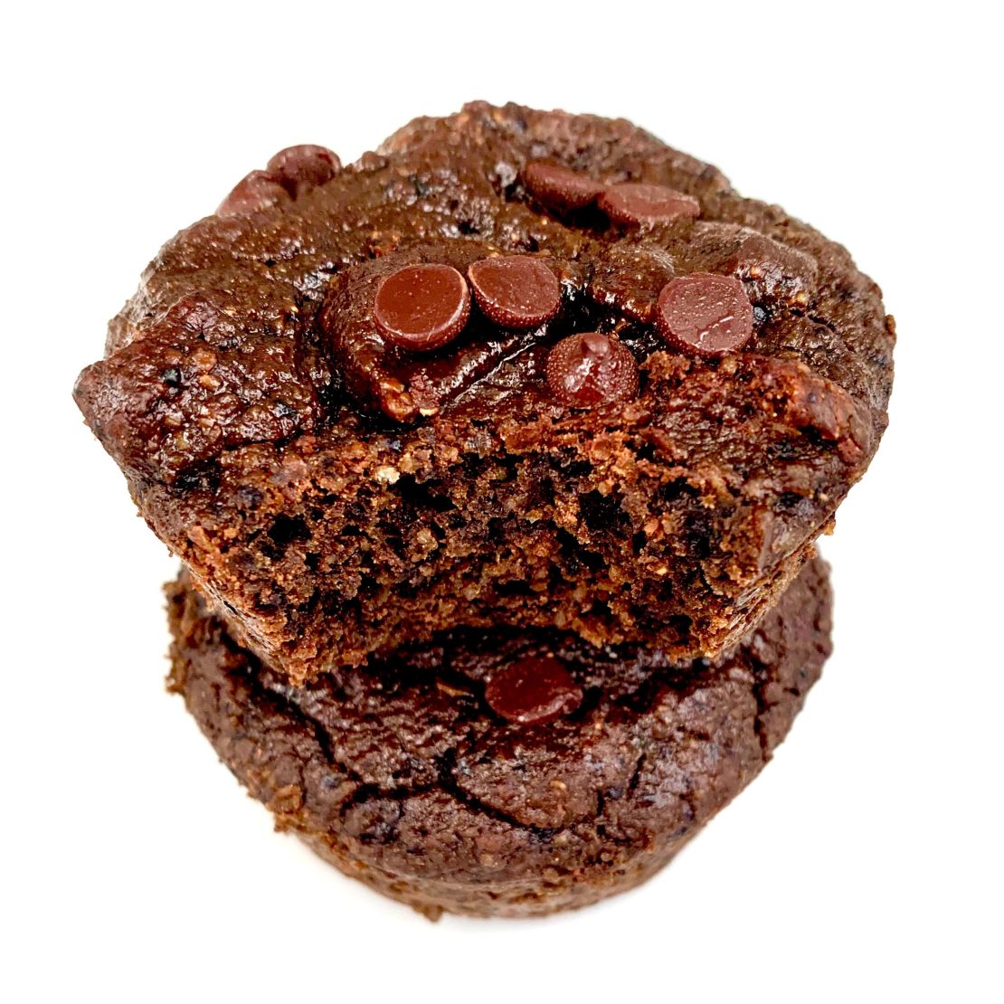 These chocolate smoothie muffins are rich in calcium.