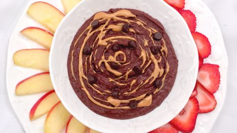 Nutritionist Lisa Drayer's children like her chocolate peanut butter dessert hummus.