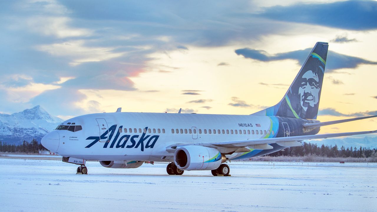 The Boeing 737-700 is being repaired before returning to service, Alaska Airlines said.