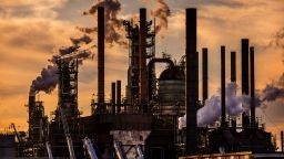 Oil refinery, owned by Exxon Mobil, is the second largest in the country  on 28th February 2020 in Baton Rouge, Louisiana, United States. 