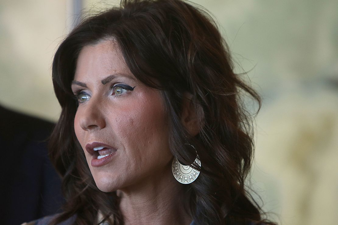 South Dakota Gov. Kristi Noem has said "government should not mandate" wearing masks.