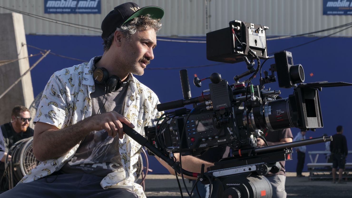 Taika Waititi is shown directing in 'Disney Gallery: The Mandalorian.'
