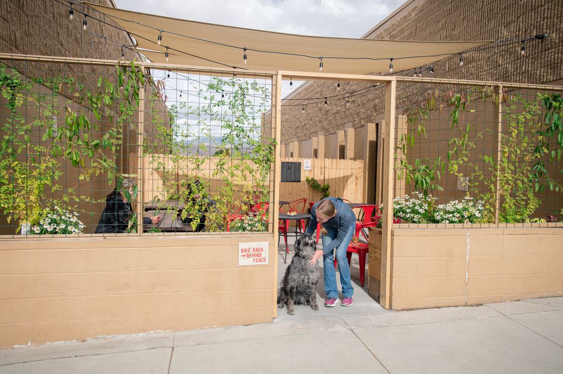 Dogs are welcome at Meriwether's tap room and may join their humans in the outdoor seating area of the downtown cider house.