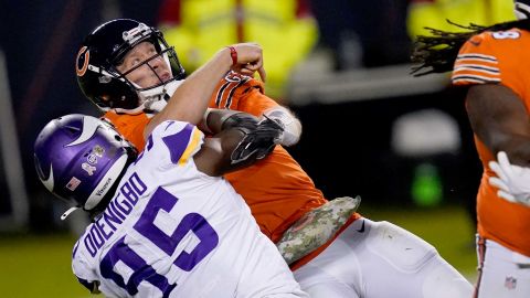 Foles had been looking for a game-winning pass with 40 seconds to go but was sacked by Vikings defensive end Ifeadi Odenigbo.