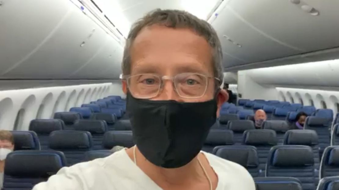 There aren't many people traveling between the US and the UK at the moment, so the flight was pretty empty.