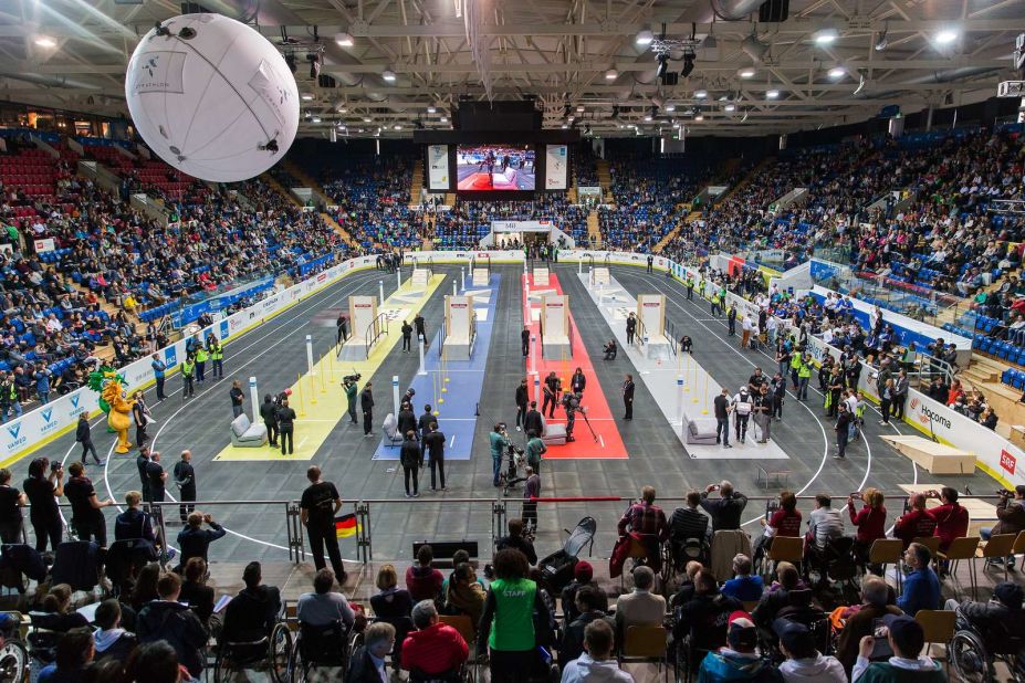 The first Cybathlon was held in 2016 in Zurich, Switzerland, in an arena full of supporters. This year, because of coronavirus, teams had to take part from their home bases.