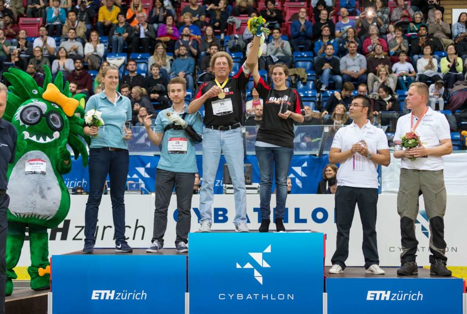 Robert Radocy, part of team DIPO Power, won the arm prosthesis race at Cybathlon 2016. This year, participants didn't get to take part in the winners' ceremony, but still had the satisfaction of knowing they were developing life-changing technology.