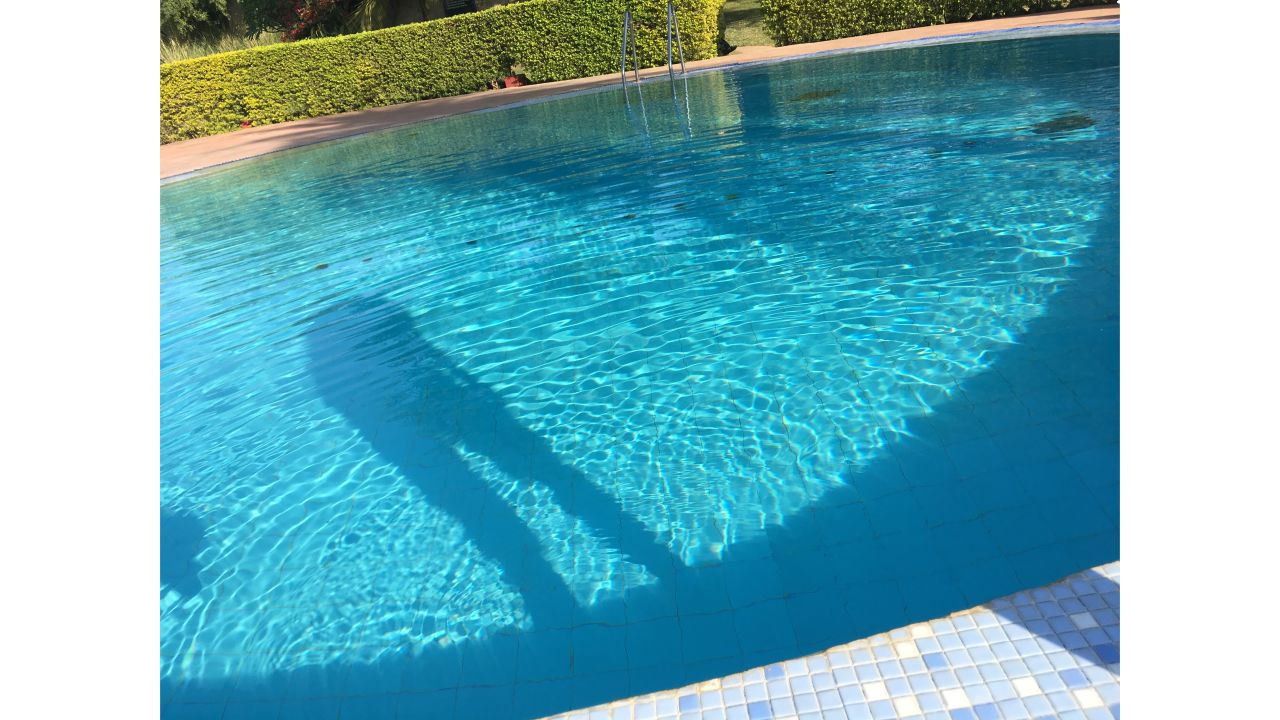 Blind photographer Pranav Lal captured this image of his shadow in a swimming pool. He uses "The vOICe" audio technology to see. It converts vision into sounds.