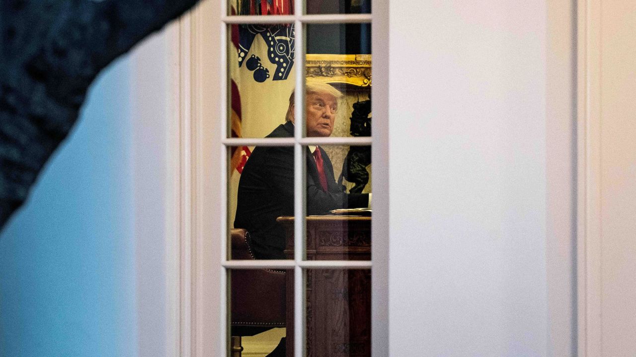 Trump in the Oval Office of the White House on Friday, November 13.