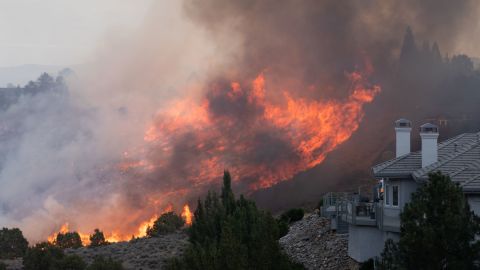 Pinehaven Fire in Reno, Nevada.