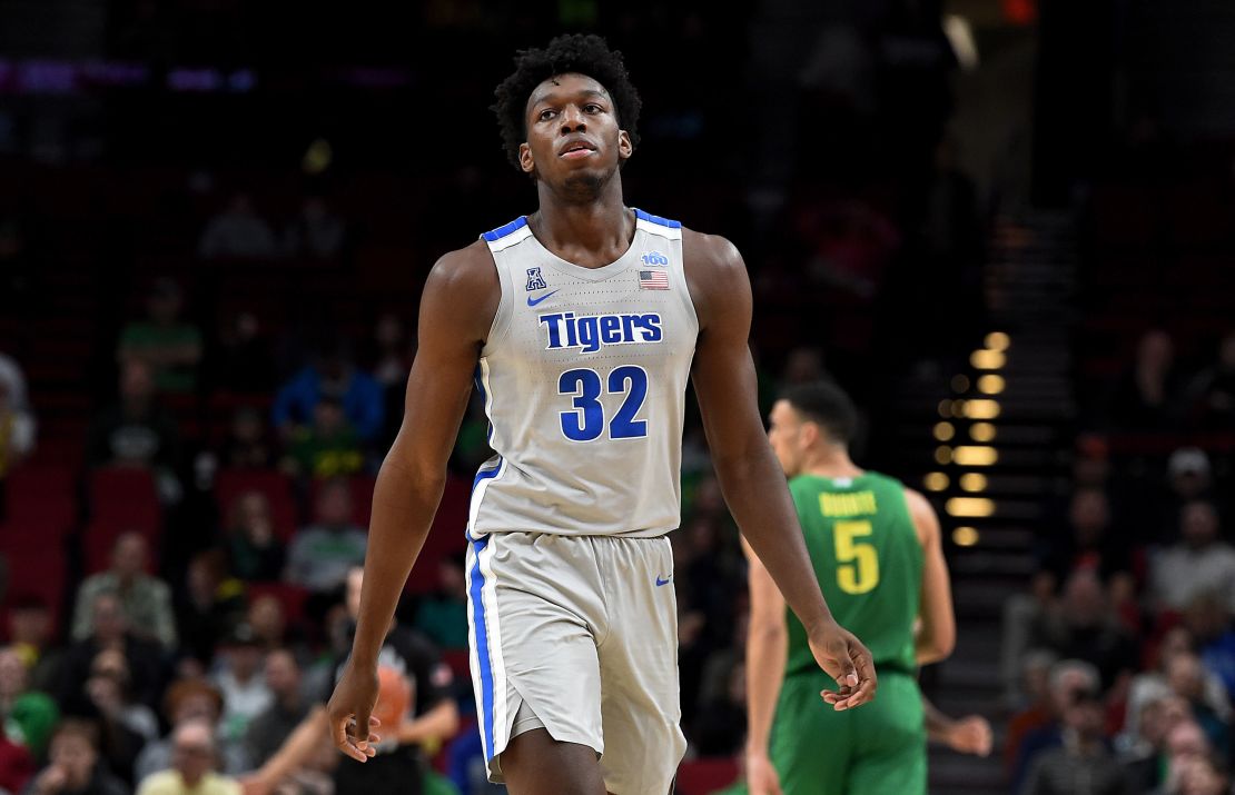James Wiseman was the highest rated high school recruit in 2019, but a troubled time in Memphis meant he only played three games in total for the Tigers.